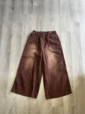 Brown Wide Leg Jeans