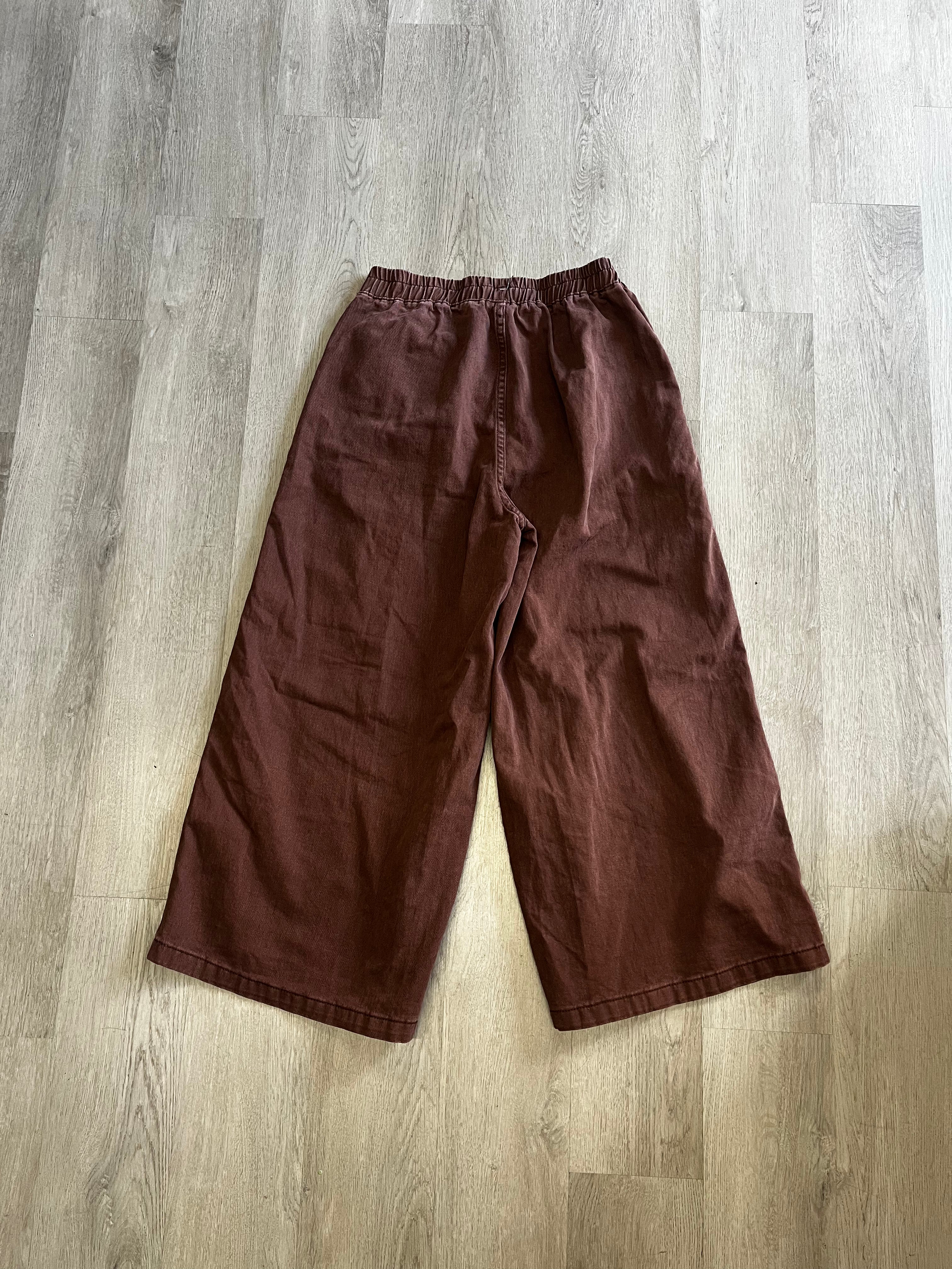 Brown Wide Leg Jeans