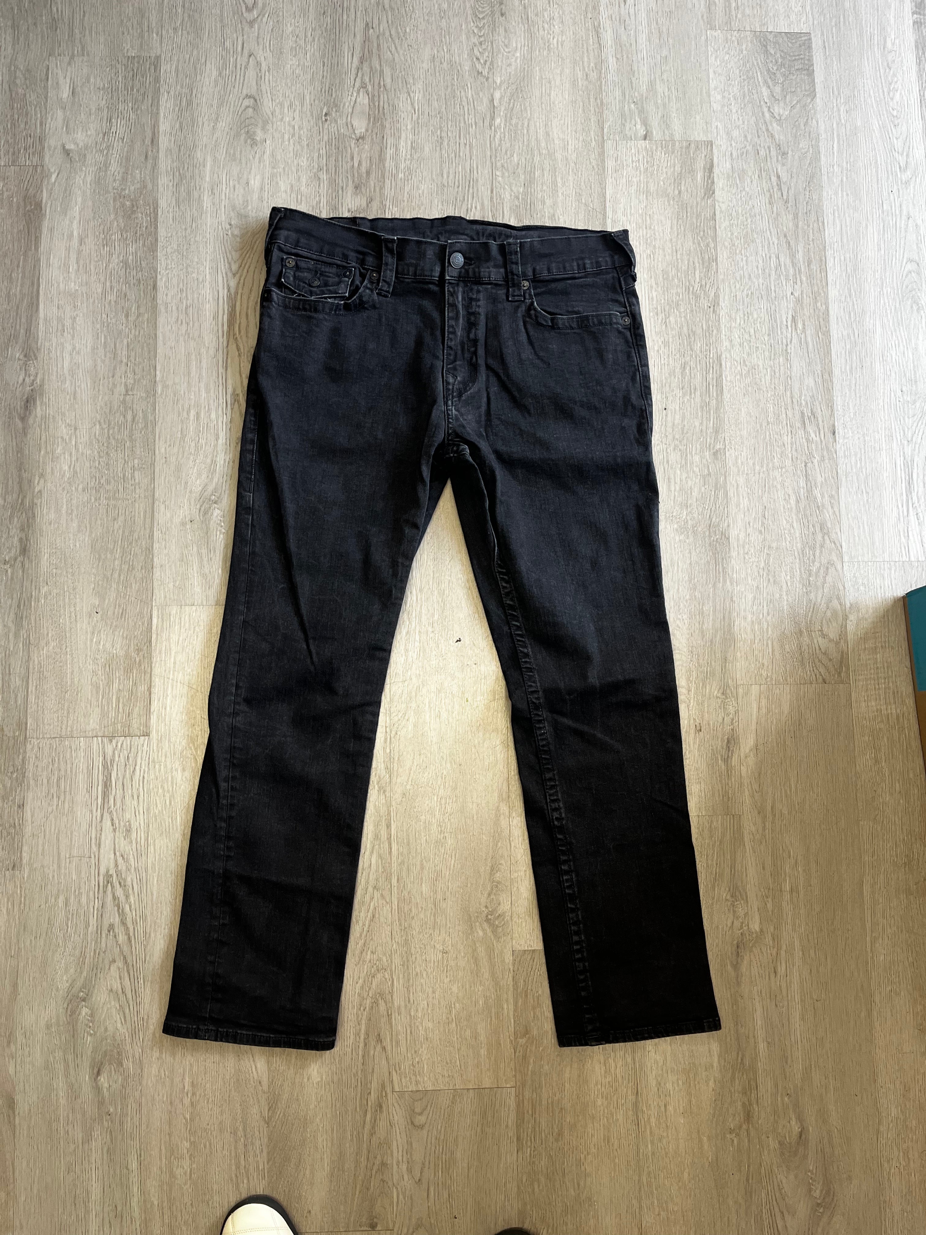 True Religion Men's Black Denim Jeans
