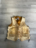 Brown Western Style Leather Vest