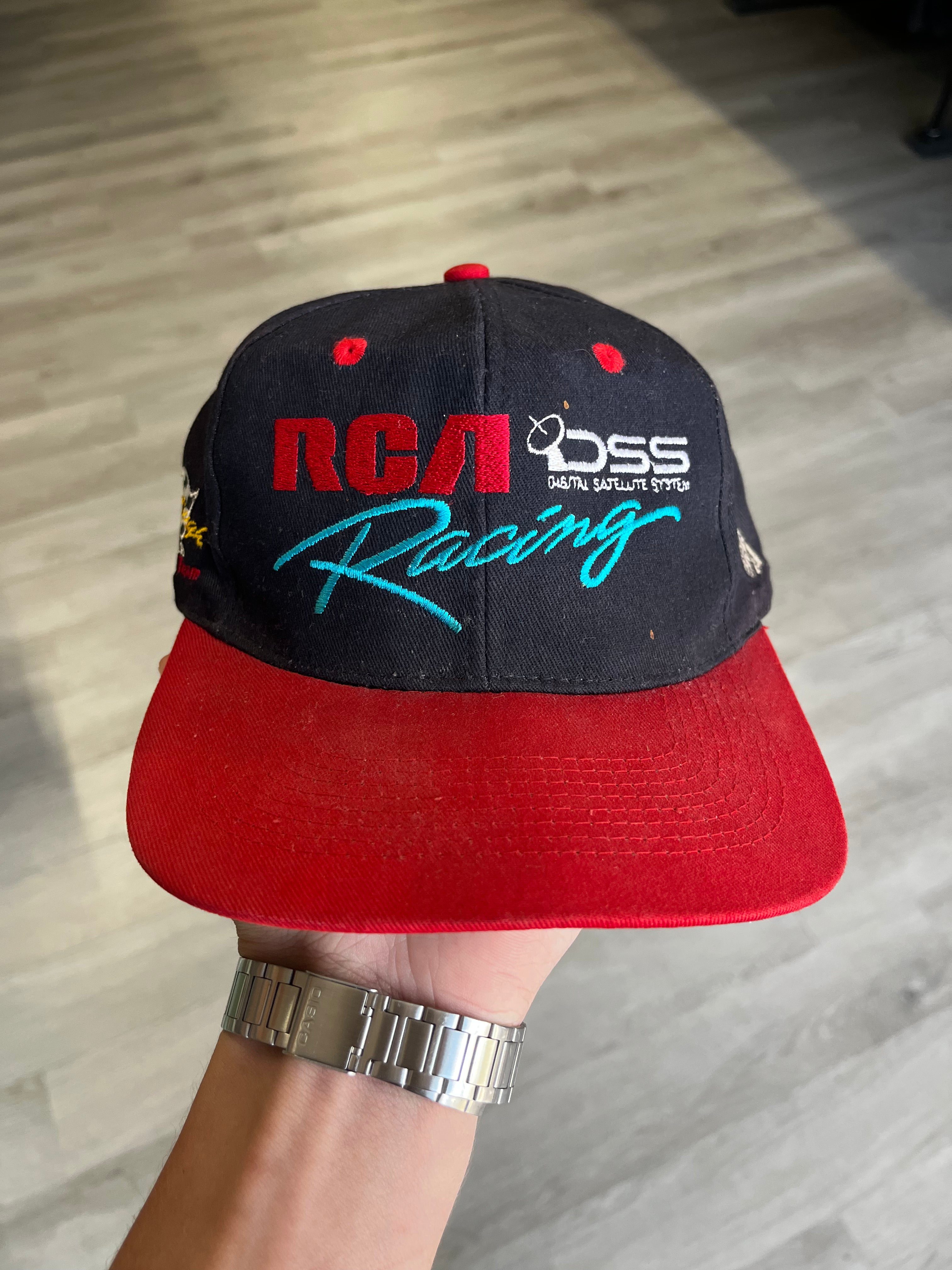Vintage RCA DSS Satellites Racing SnapBack Hat