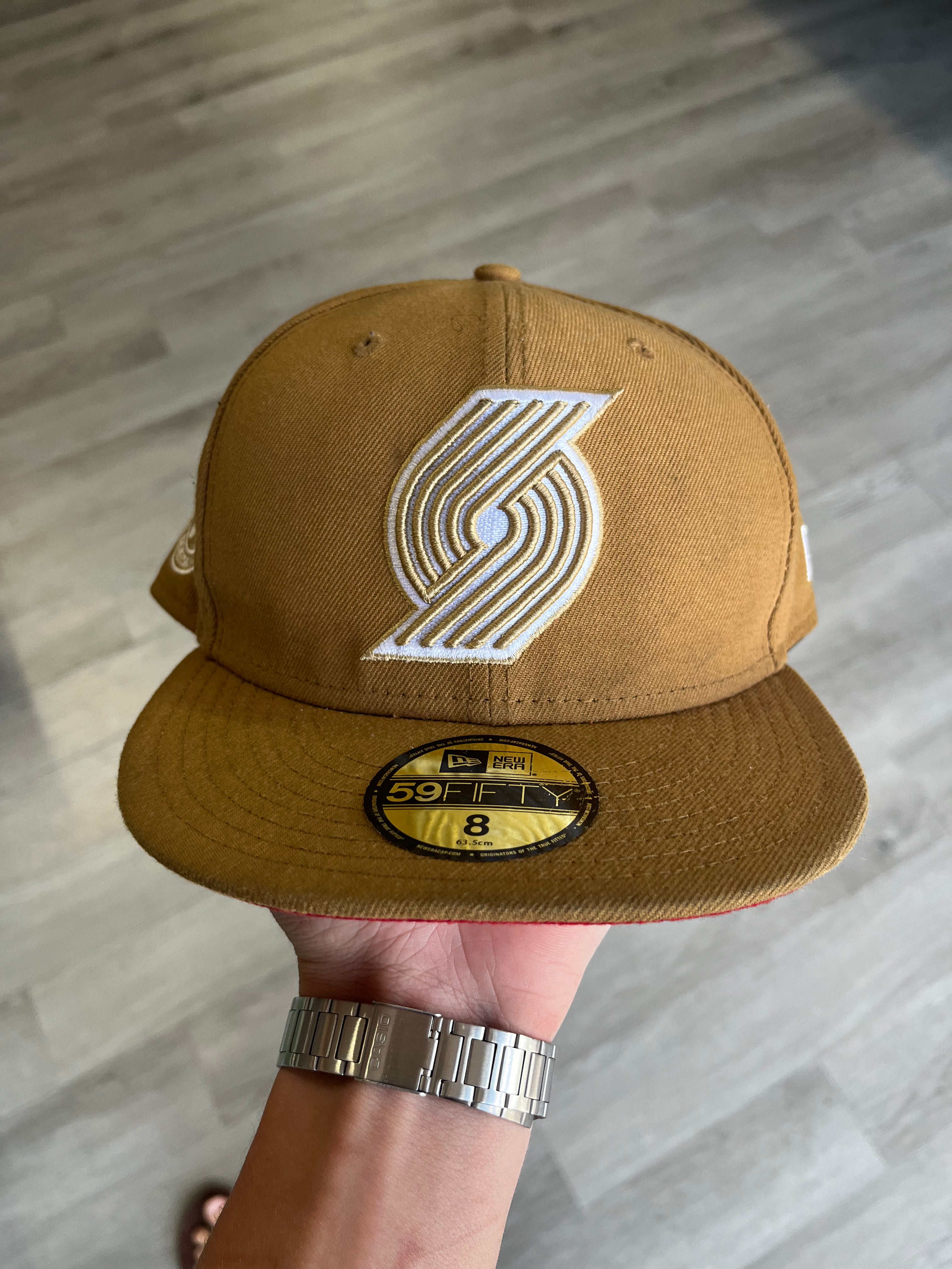 New Era Portland Trail Blazers Khaki Fitted Hat