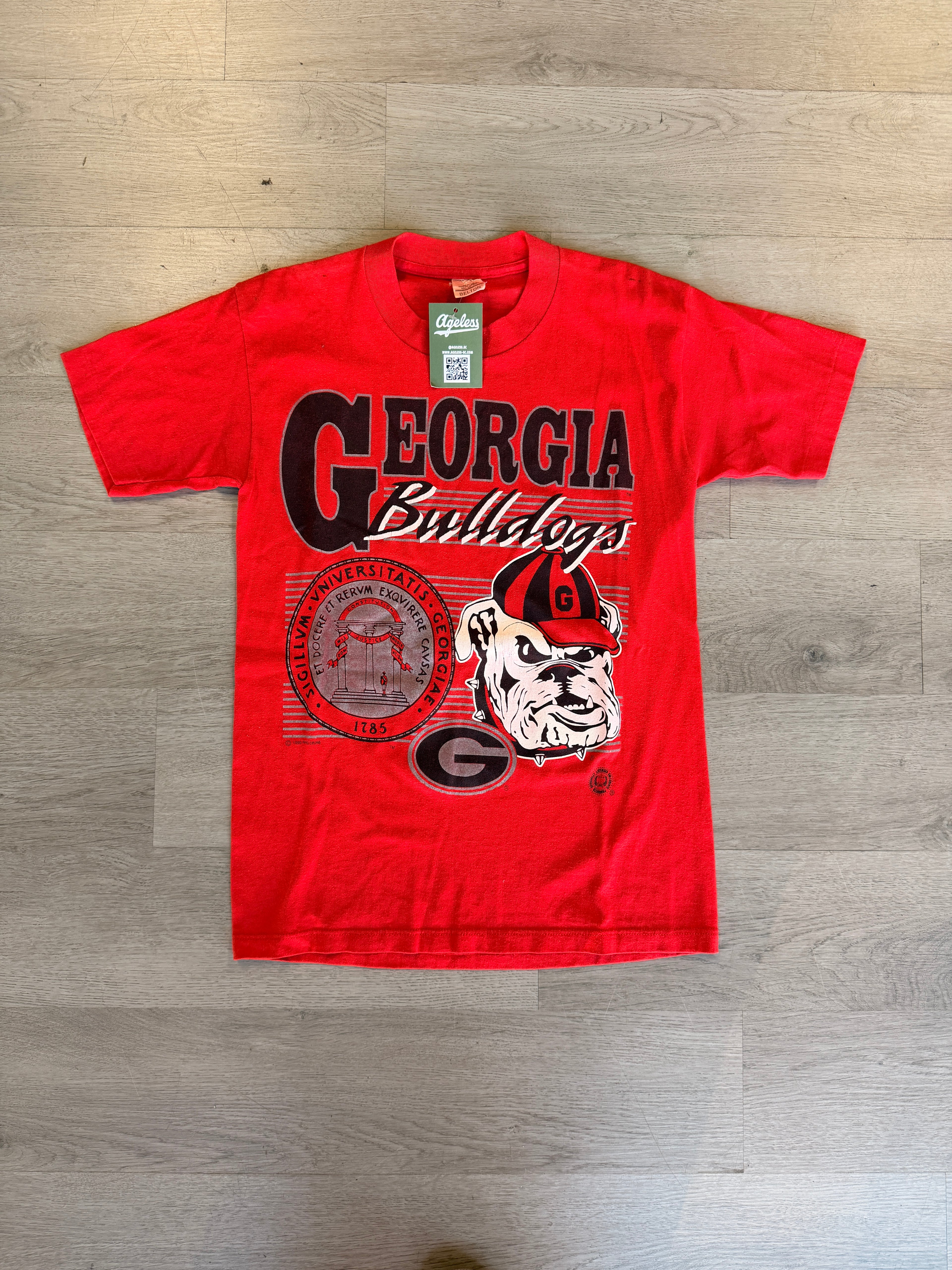 Vintage University Of Georgia Bulldogs Tee