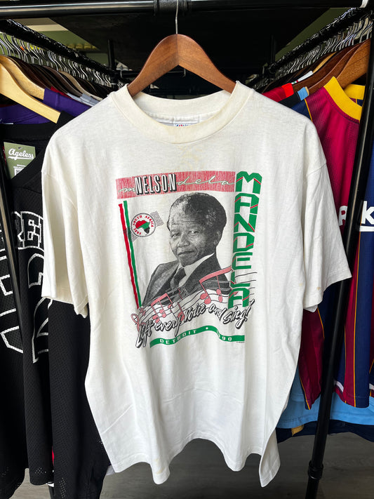 Vintage 1990 Nelson Mandela Lift Every Voice And Sing! Tee