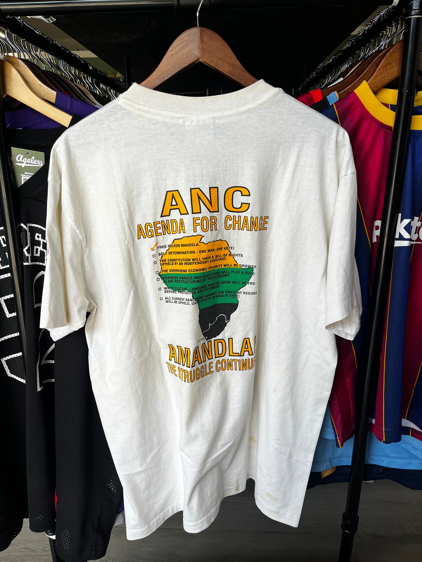 Vintage 1990 Nelson Mandela Lift Every Voice And Sing! Tee