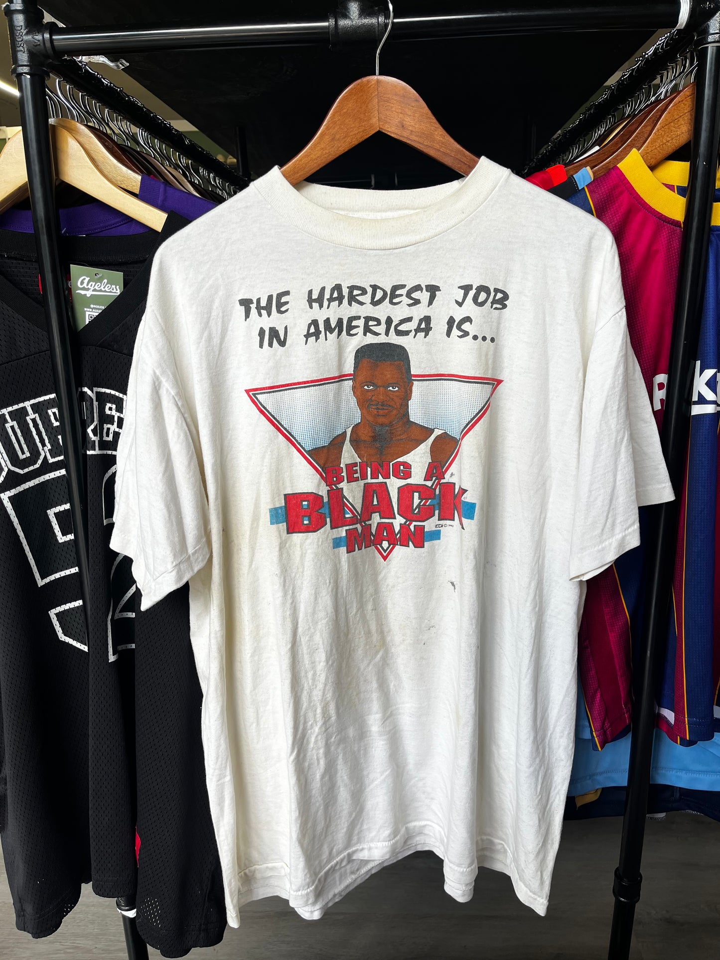 Vintage 1992 The Hardest Job In America Is… Being A Black Man