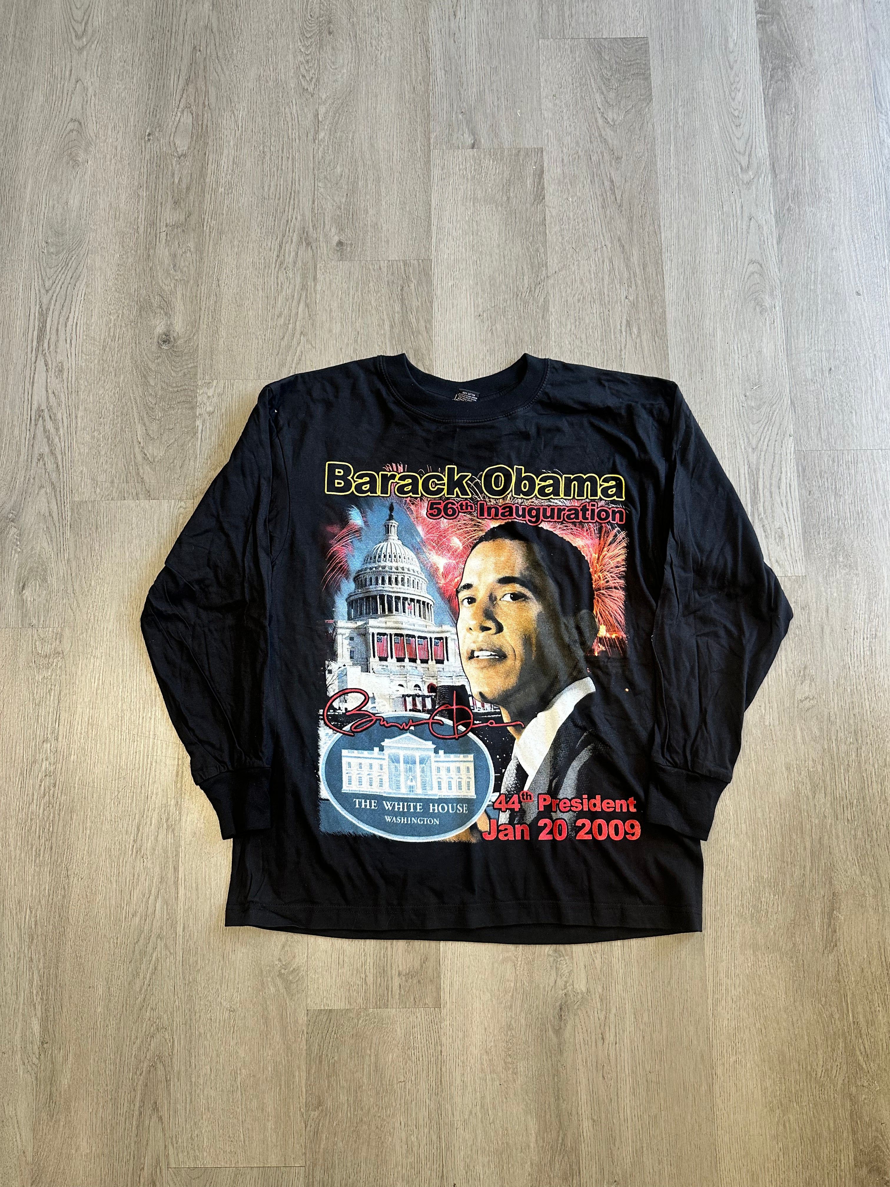 Vintage President Barack Obama 56th Inauguration Longsleeve Tee