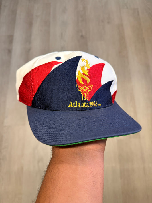 Vintage Logo Athletic Olympics Atlanta 1996 Double Sharktooth SnapBack Hat