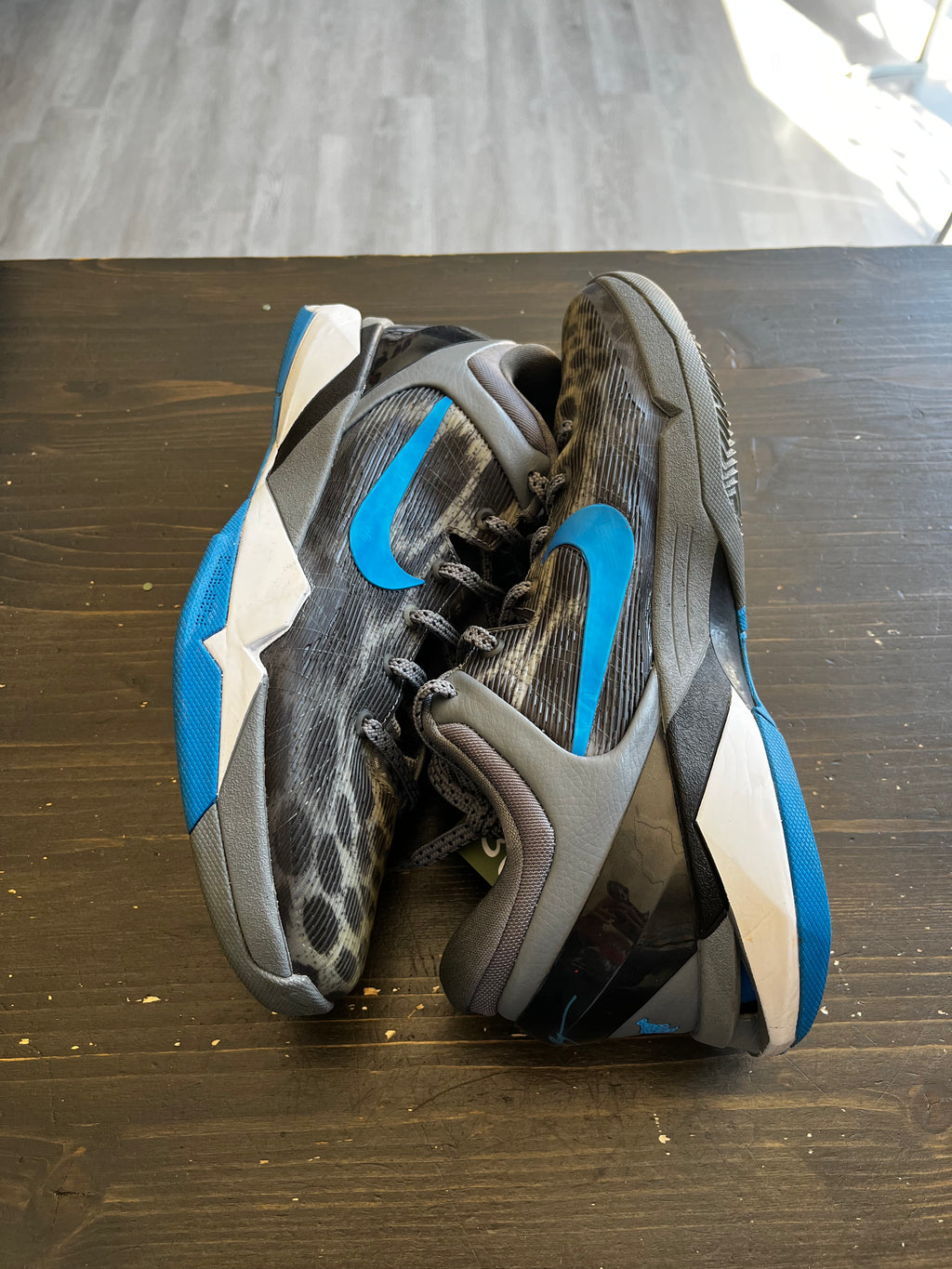 Pre-Owned Nike Kobe 7 Grey Cheetah