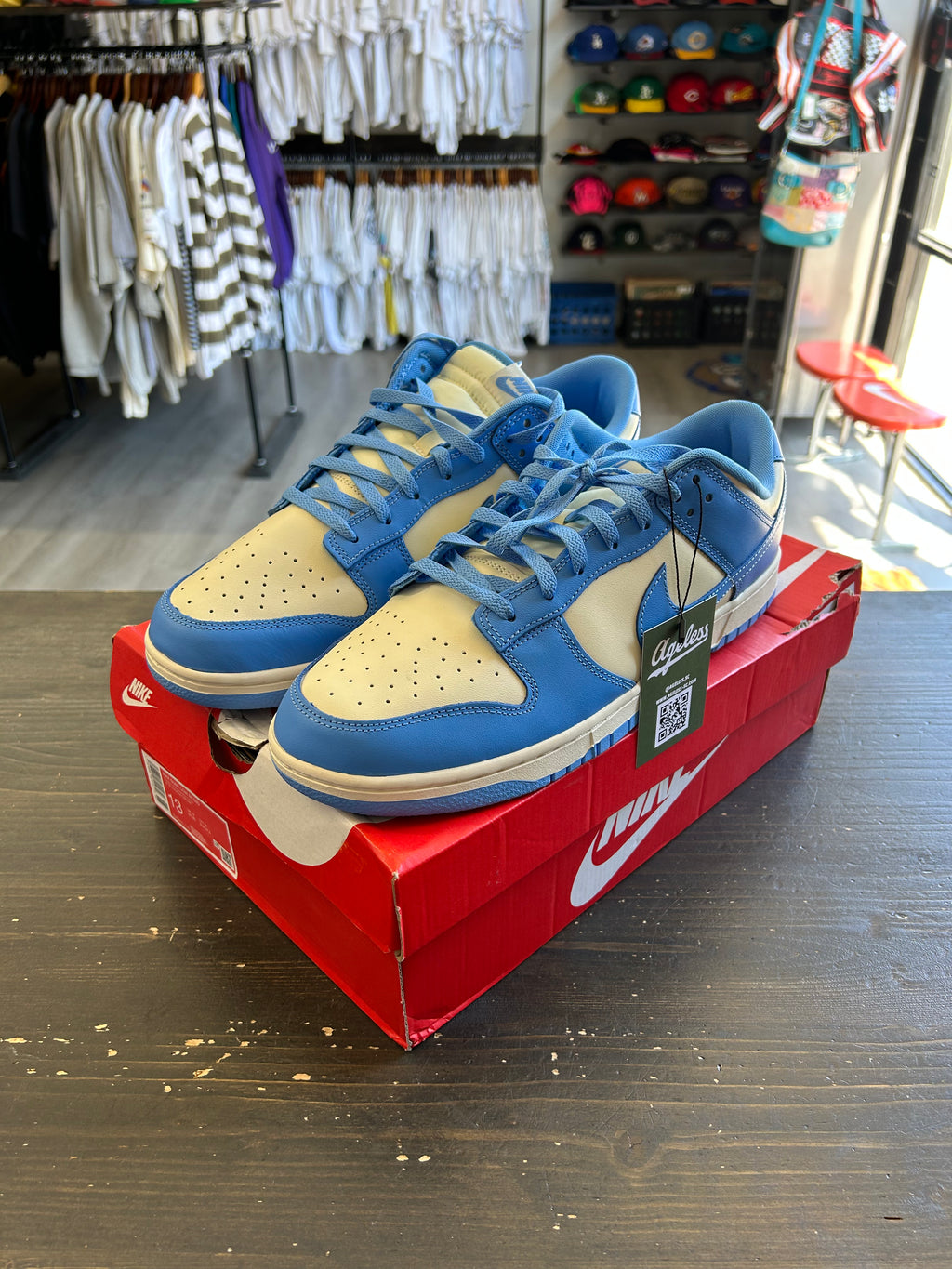 Pre-Owned Nike Dunk Low Retro University Blue