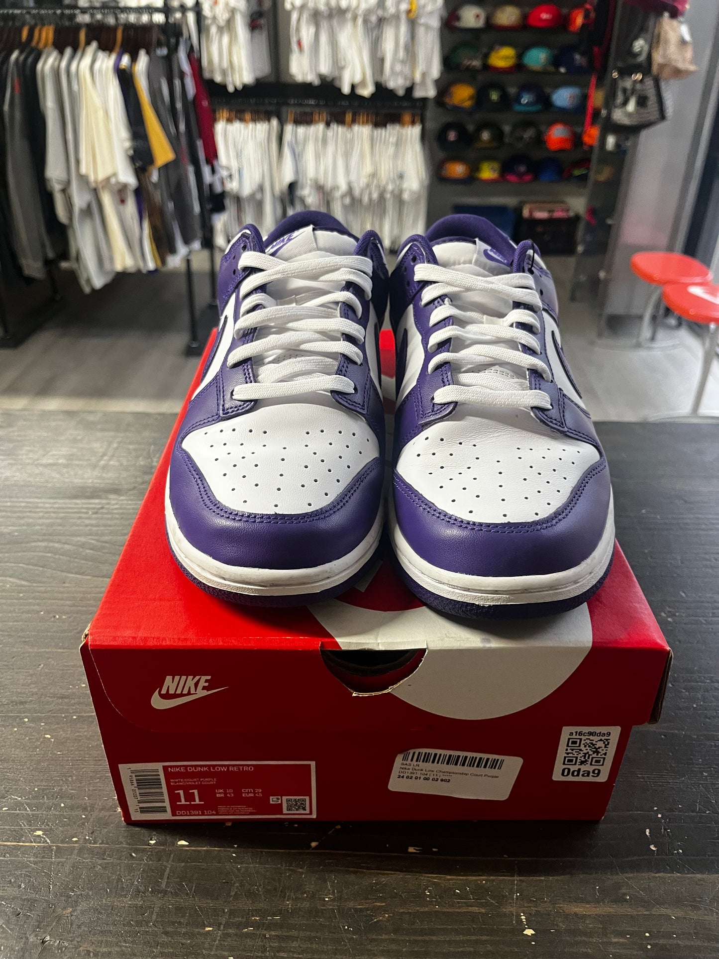 Pre-Owned Nike Dunk Low Championship Court Purple