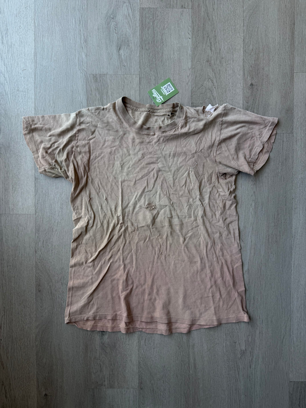 Vintage Distressed Tan Shirt