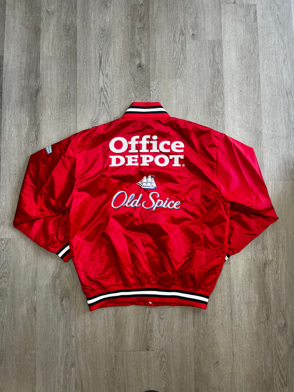 Vintage Nascar Tony Stewart Office Depot Satin Varsity Jacket