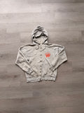 Vintage Grey Clemson University Zip Up Hoodie