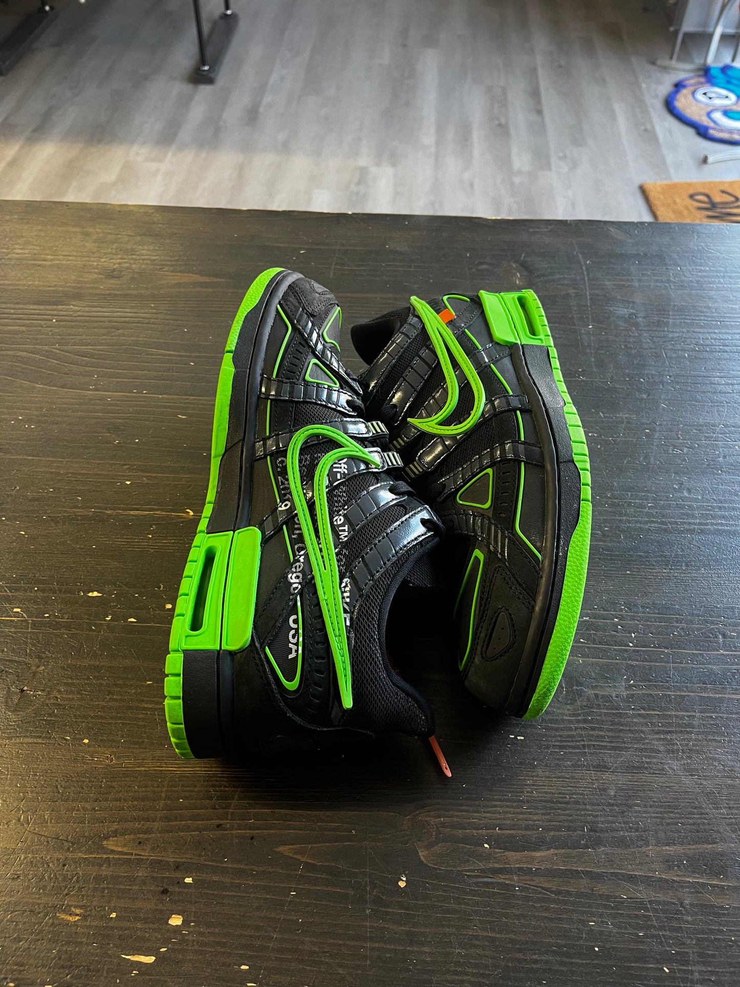 Pre-Owned Nike Air Rubber Dunk Off-White Green Strike