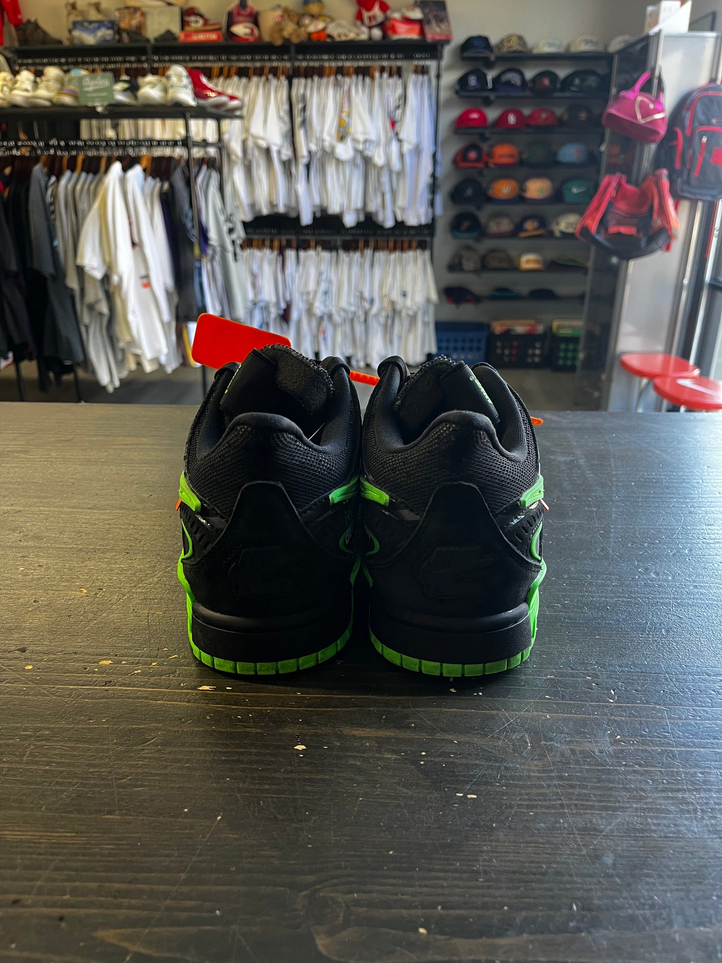 Pre-Owned Nike Air Rubber Dunk Off-White Green Strike