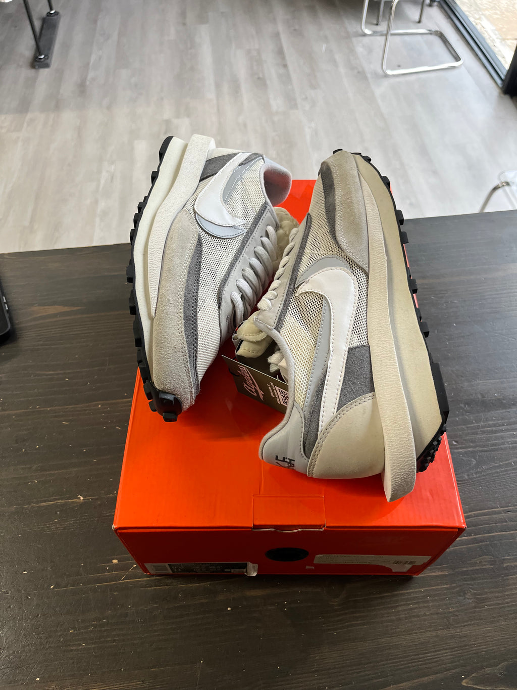 Pre-Owned Nike LD Waffle sacai Summit White