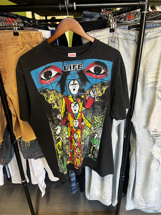 Preowned Supreme Gilbert & George LIFE Tee
