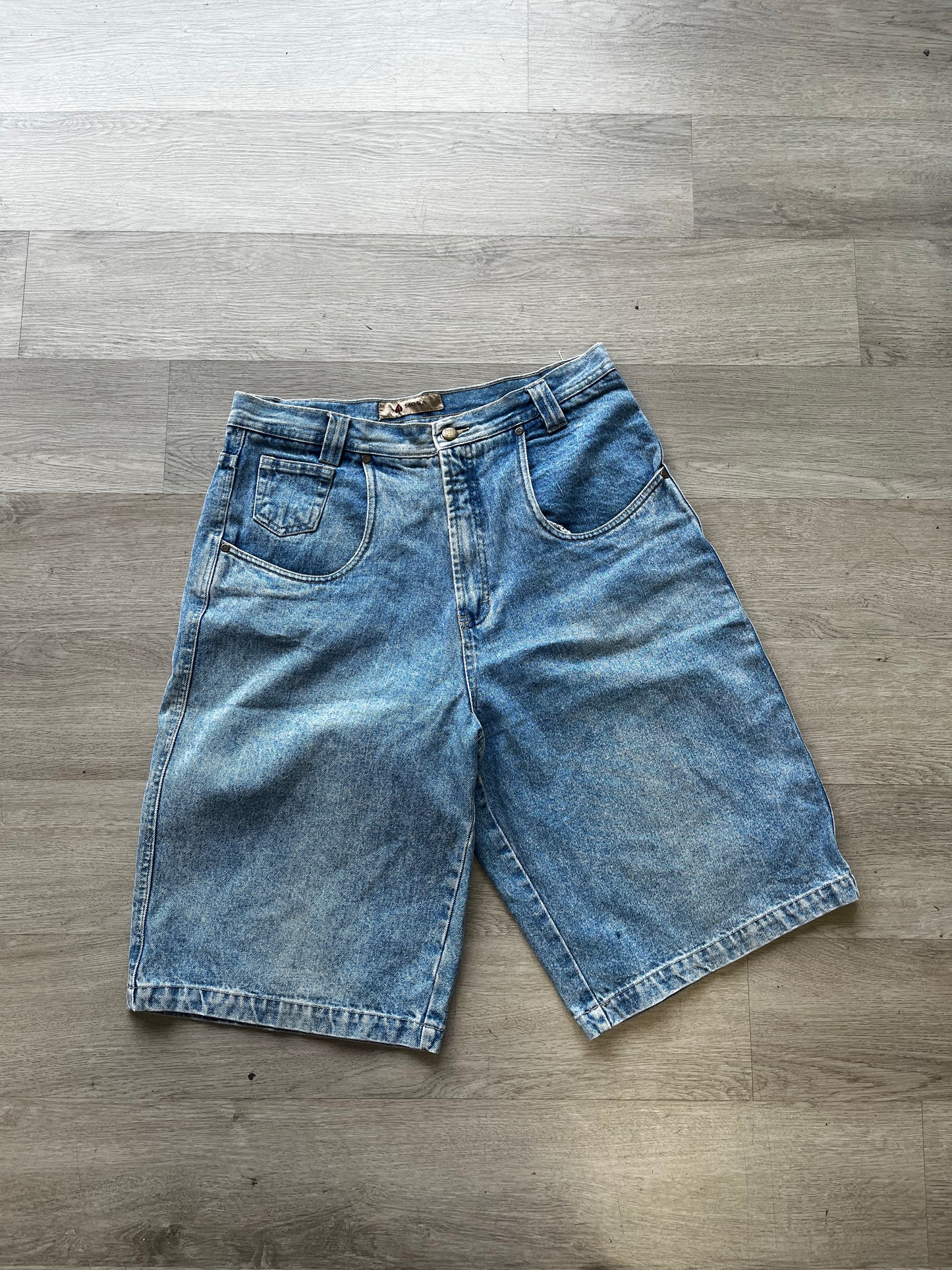 Vintage Light Blue Mosa Jean Shorts