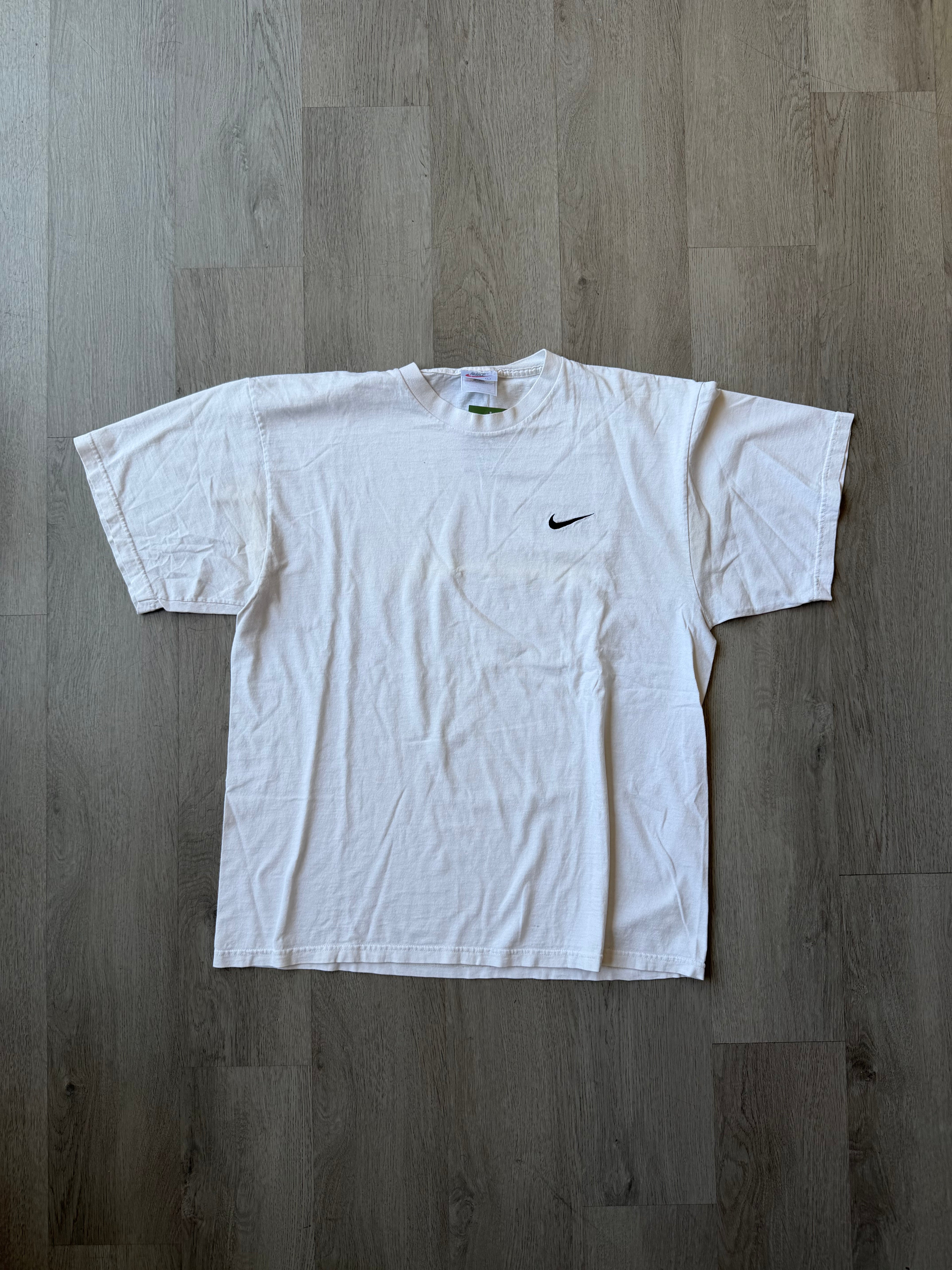 Vintage White Small Nike Check Tee