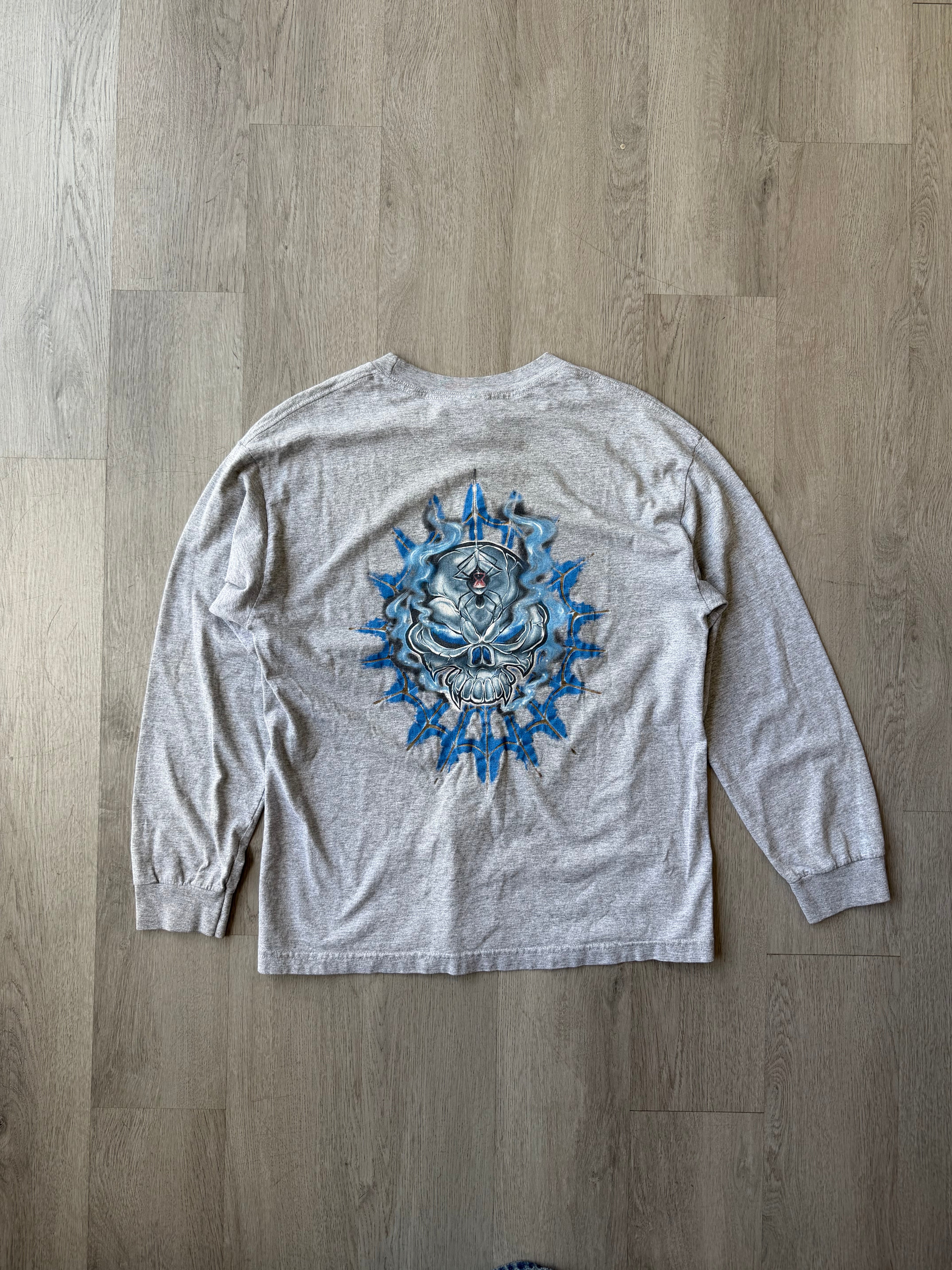 Vintage Top Heavy Spider Skull Long Sleeve Tee