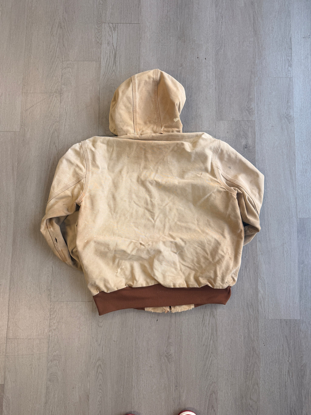 Vintage Distressed Tan Carhartt Jacket