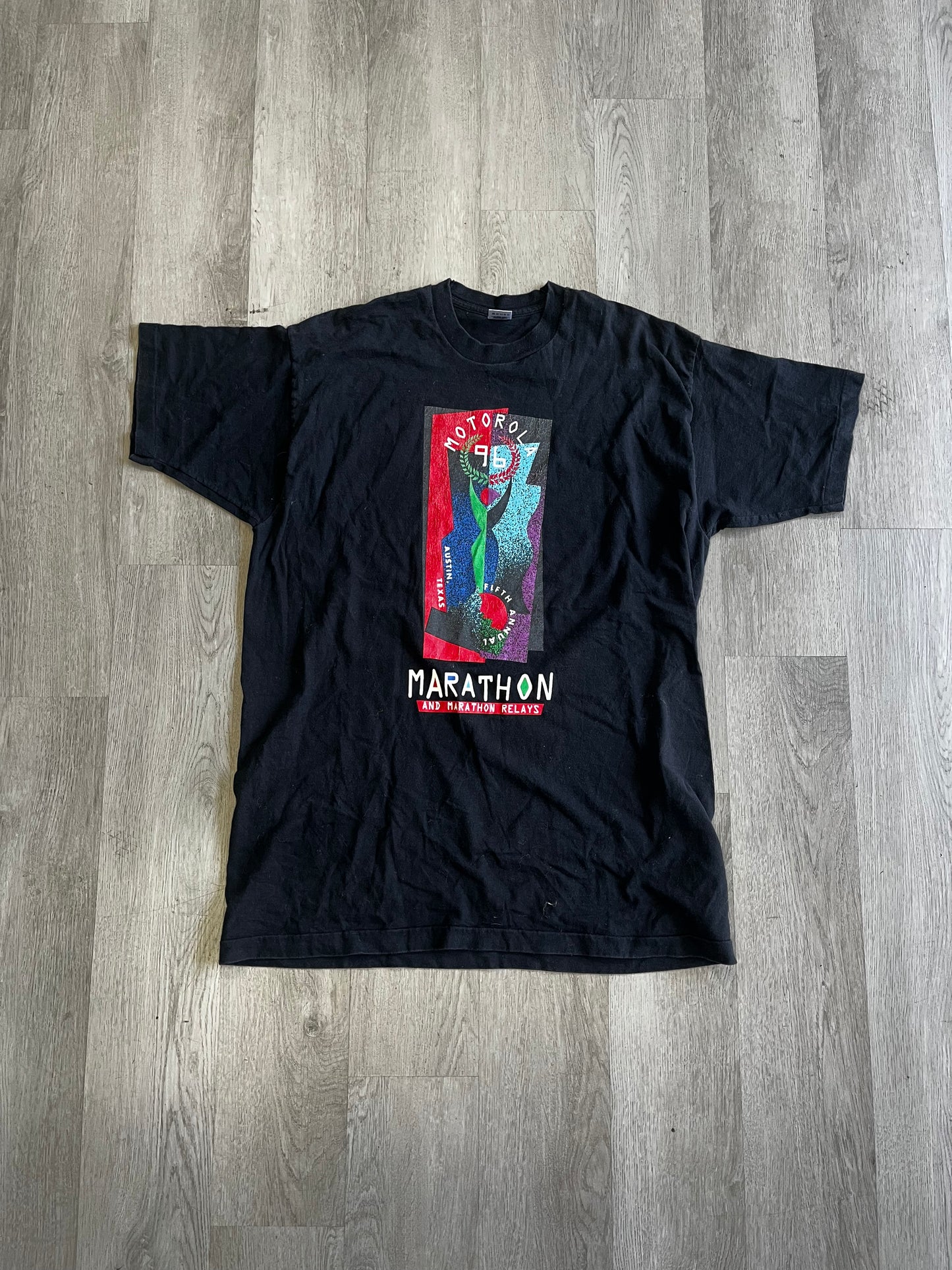1996 Motorola Marathon Run Austin Texas Tee