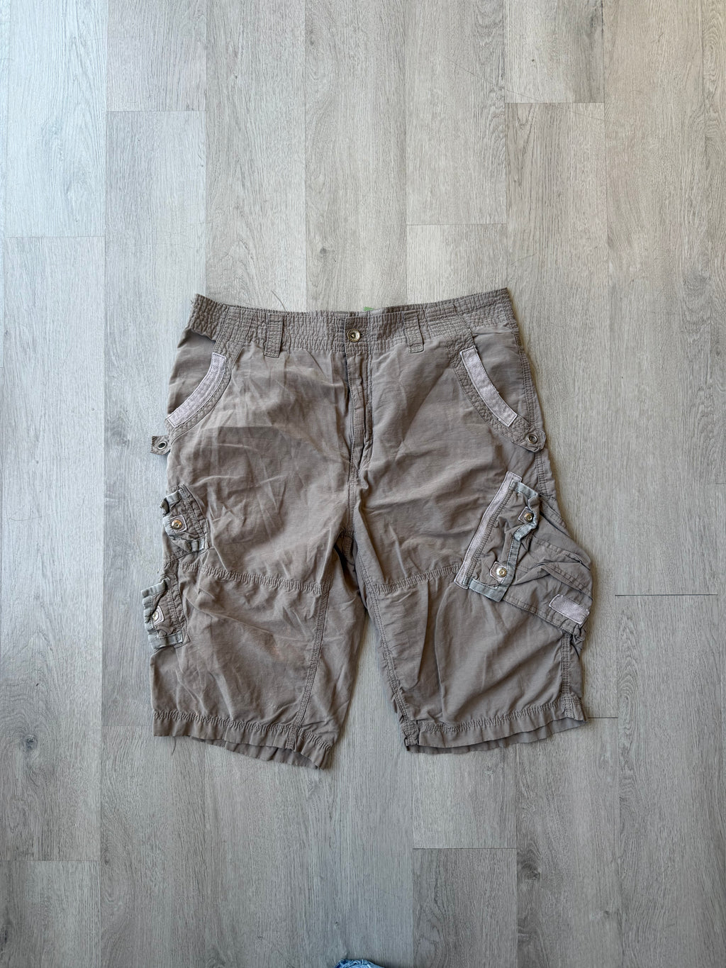 Vintage Grey Cargo Shorts