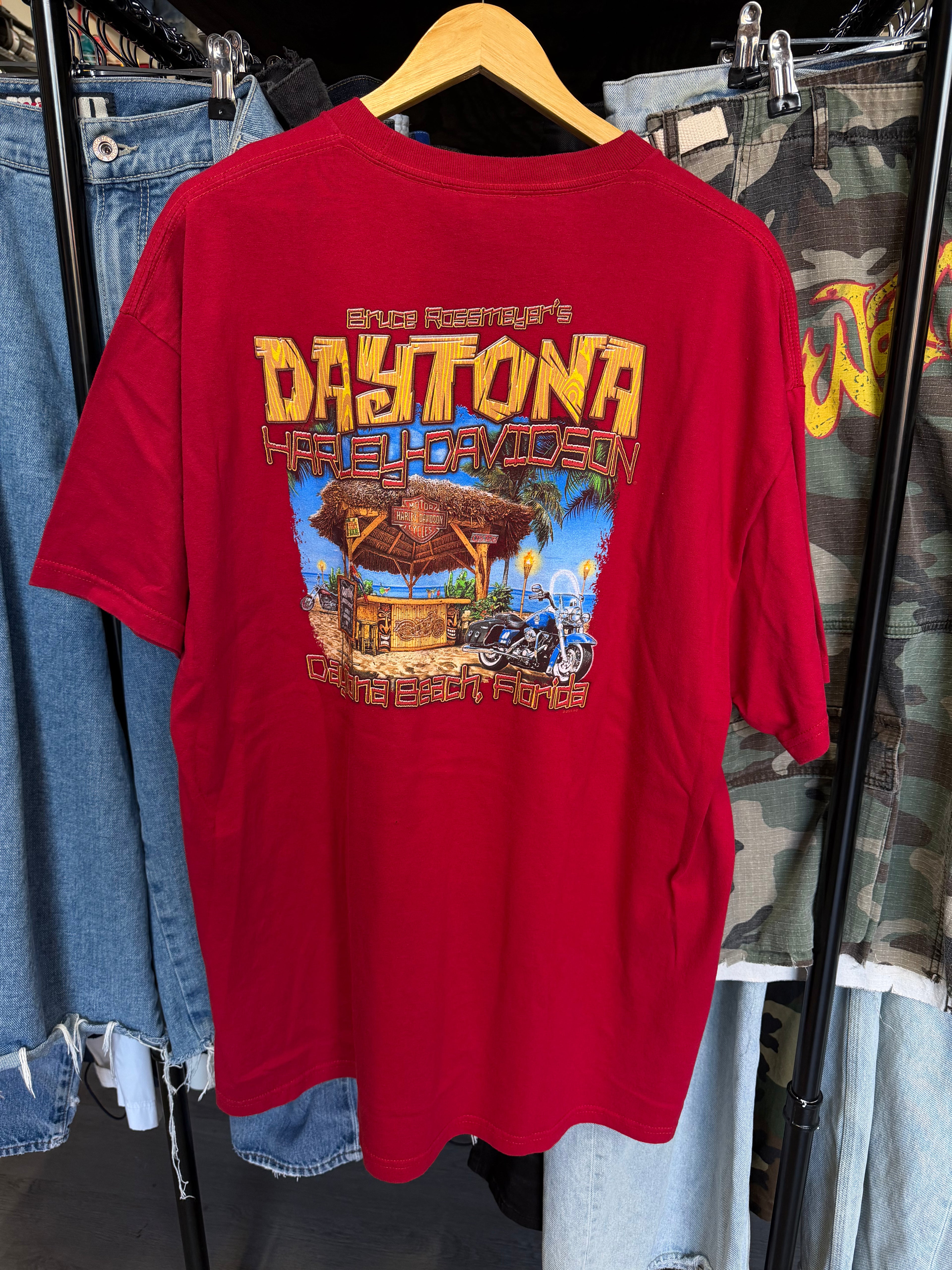 Vintage Harley Davidson Daytona Red Tee