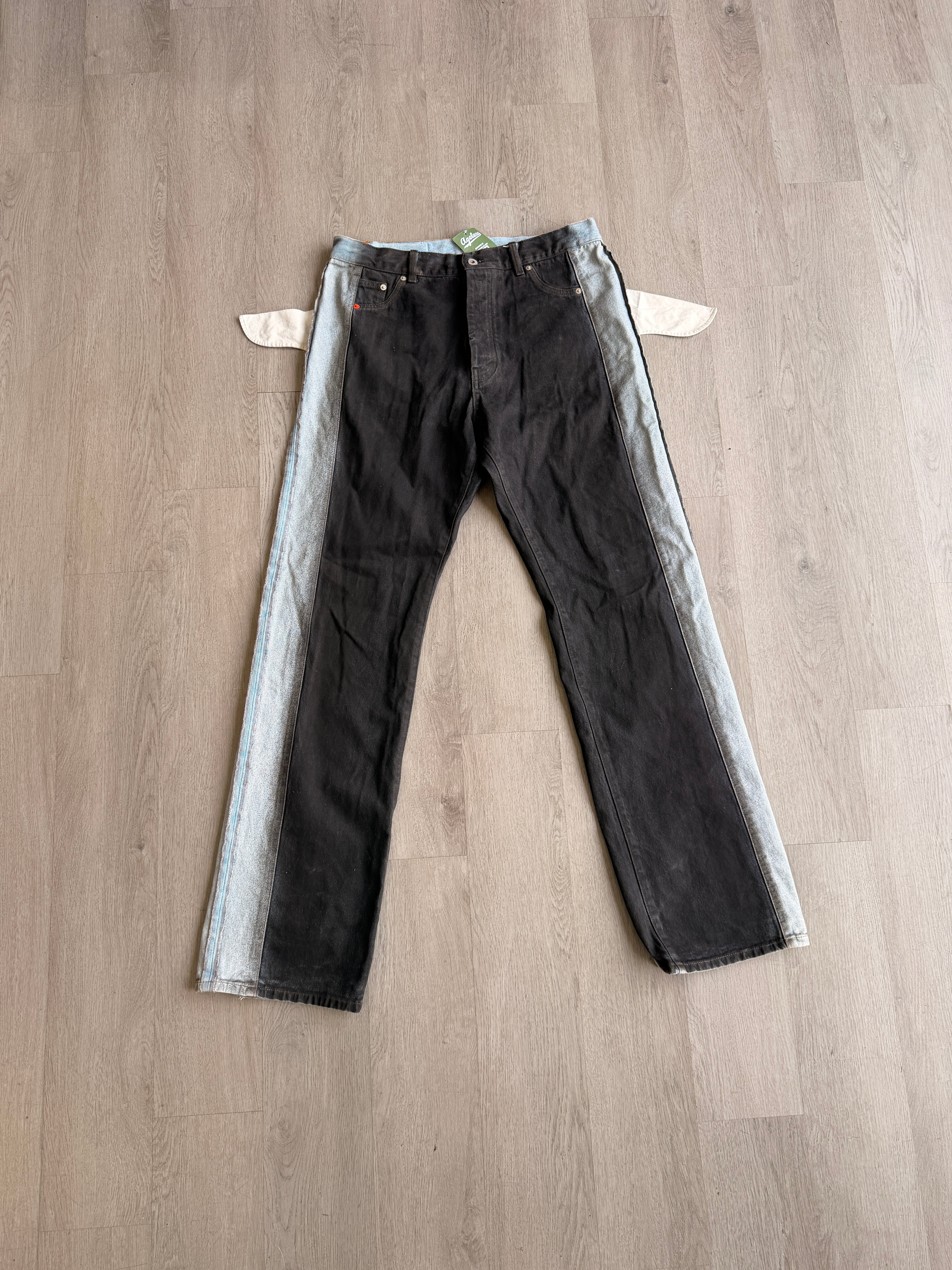 Pre-Owned Heron Preston Inside Out Denim Jeans