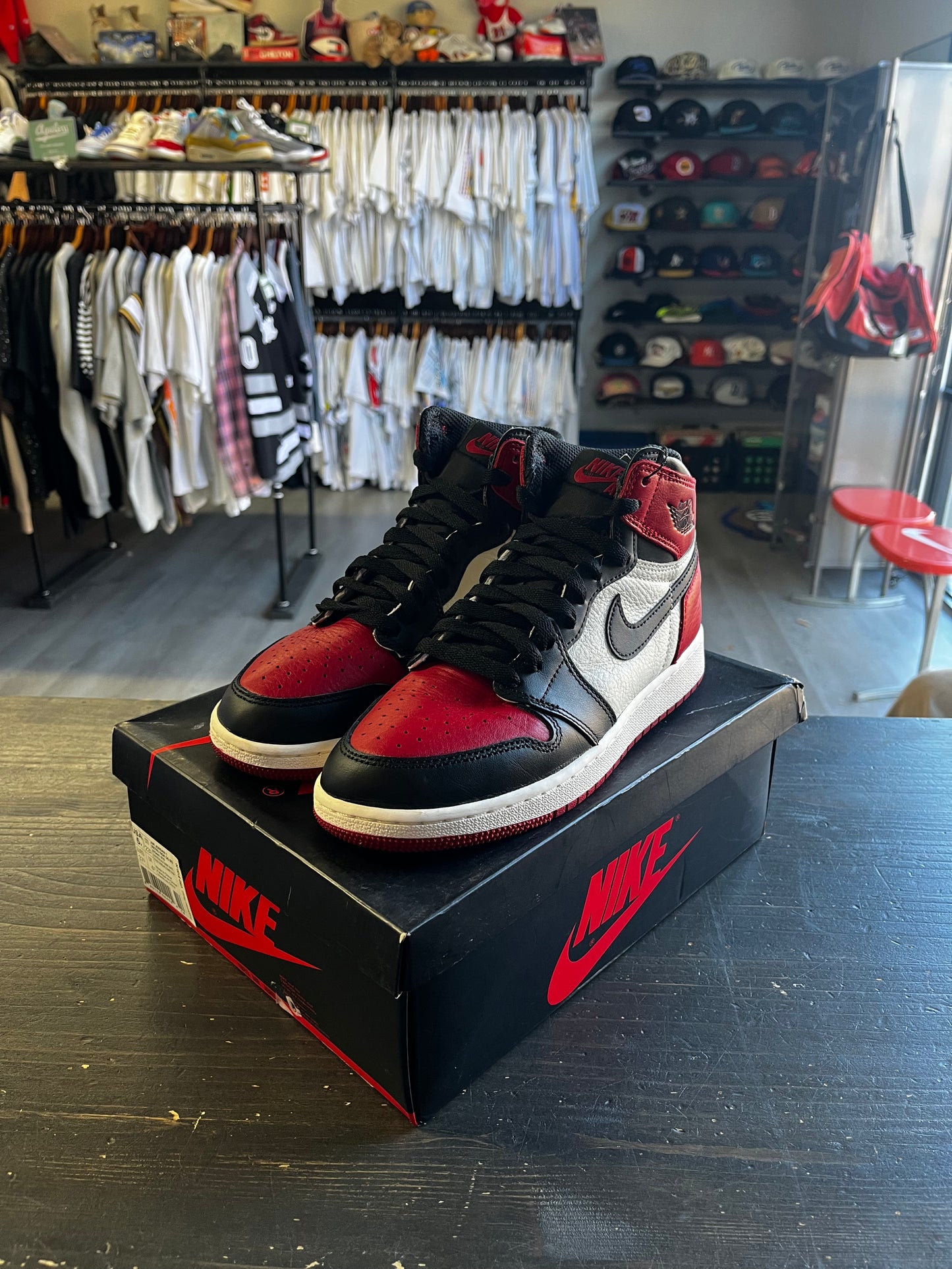 Pre-Owned Jordan 1 Retro High Bred Toe (GS)