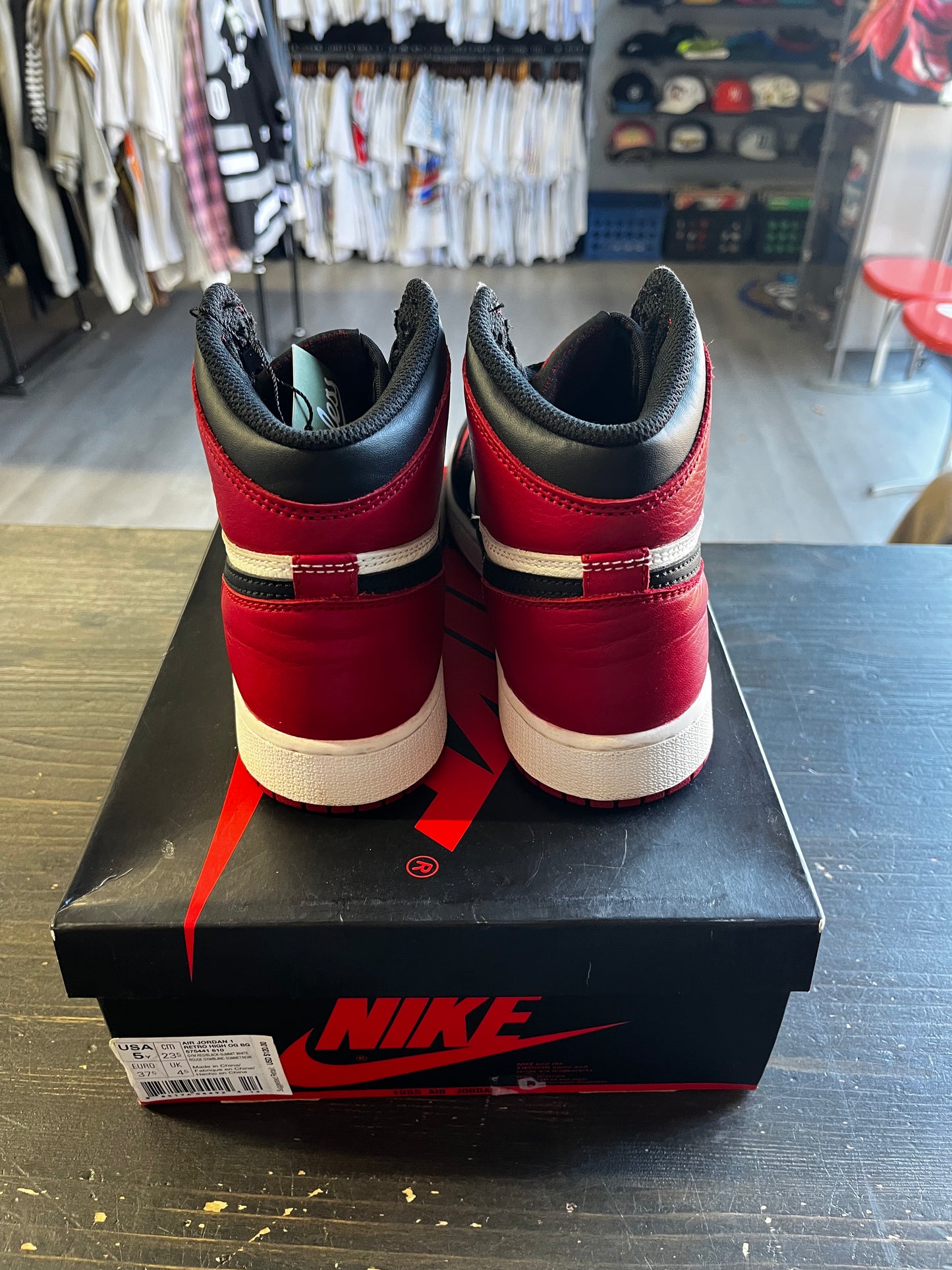 Pre-Owned Jordan 1 Retro High Bred Toe (GS)
