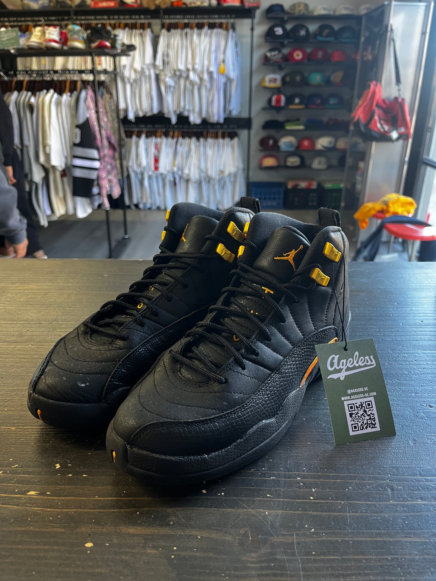 Pre-Owned Jordan 12 Retro Black Taxi (GS)