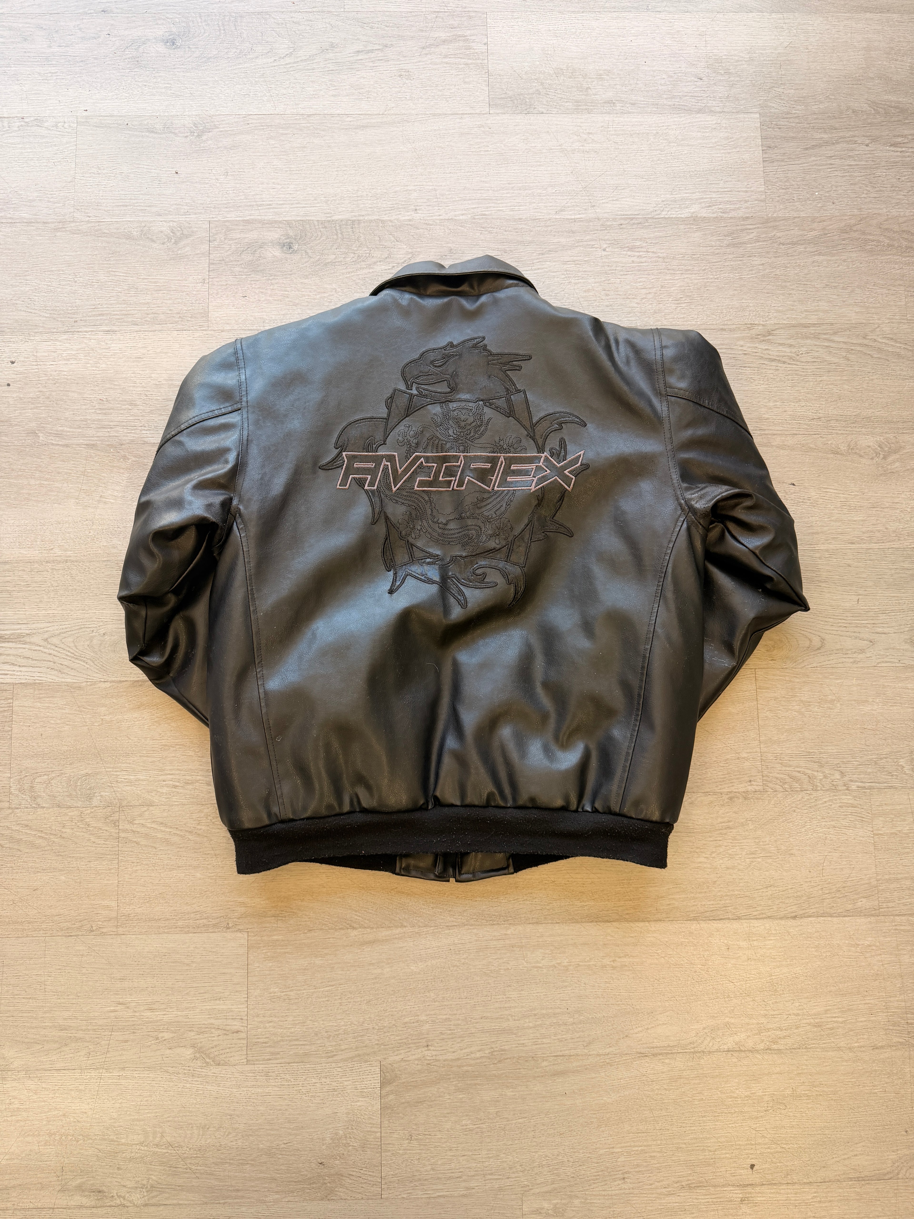 Vintage Avirex Dragon Leather Jacket