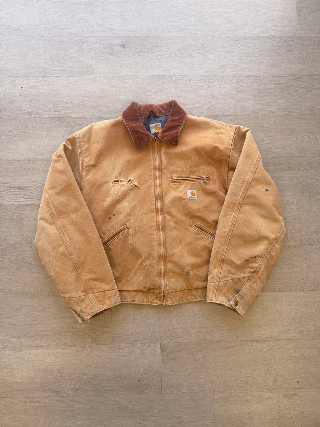 Vintage Tan Carhartt Detroit Jacket