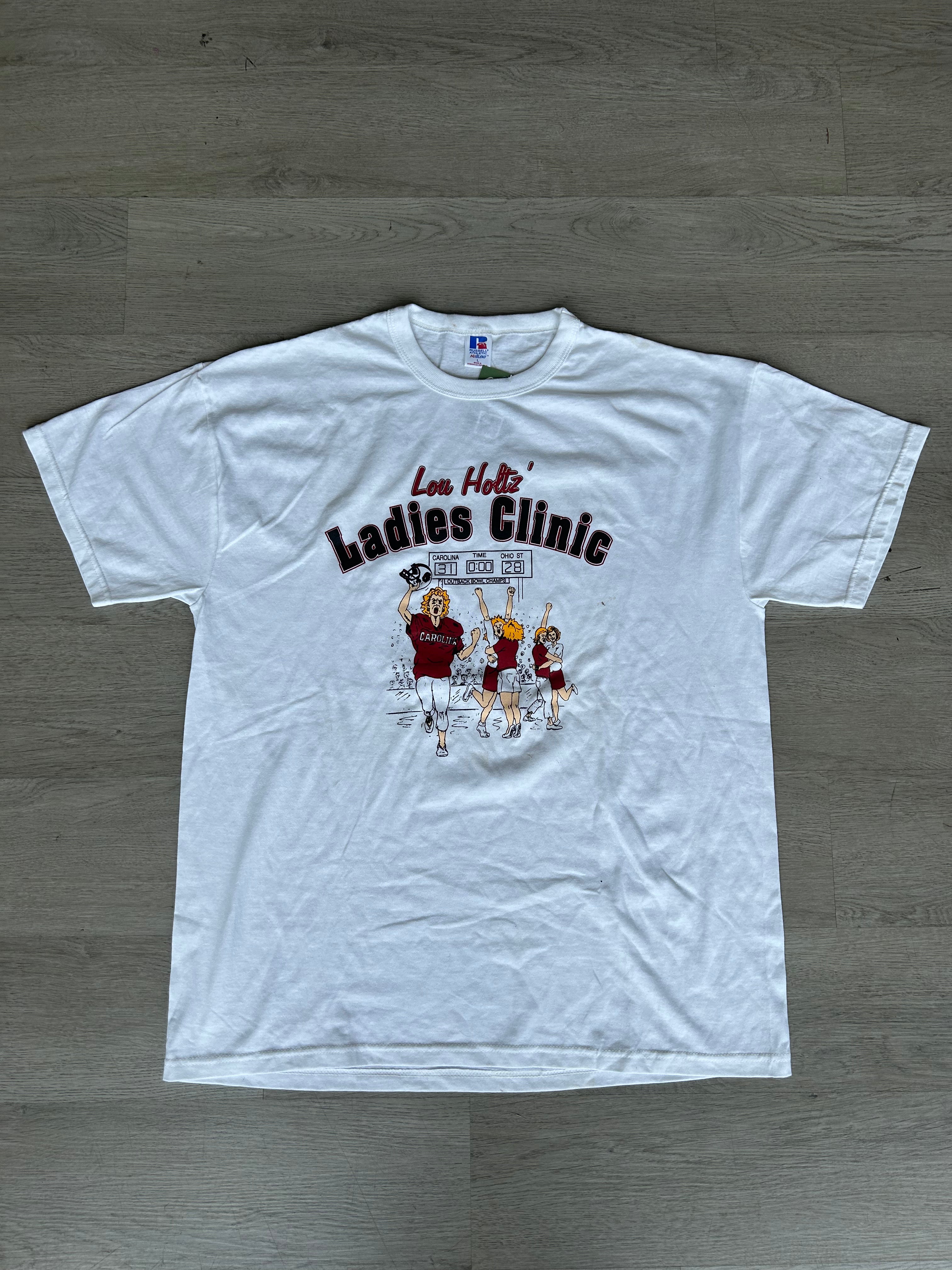 Vintage Lou Holtz Ladies Clinic Tee