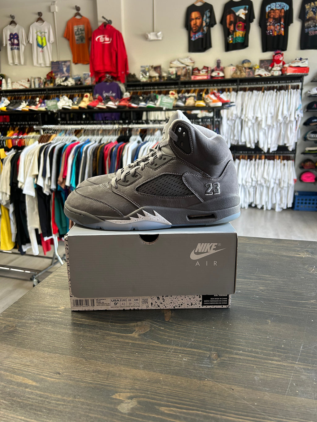 Pre-Owned Nike Air Jordan 5 Retro Wolf Grey