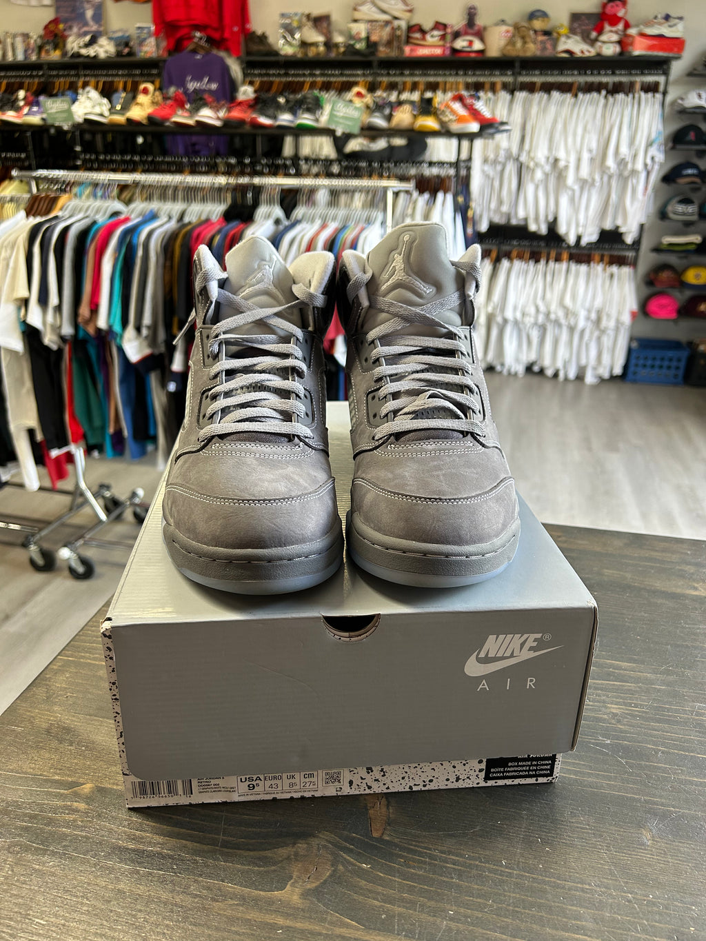 Pre-Owned Nike Air Jordan 5 Retro Wolf Grey