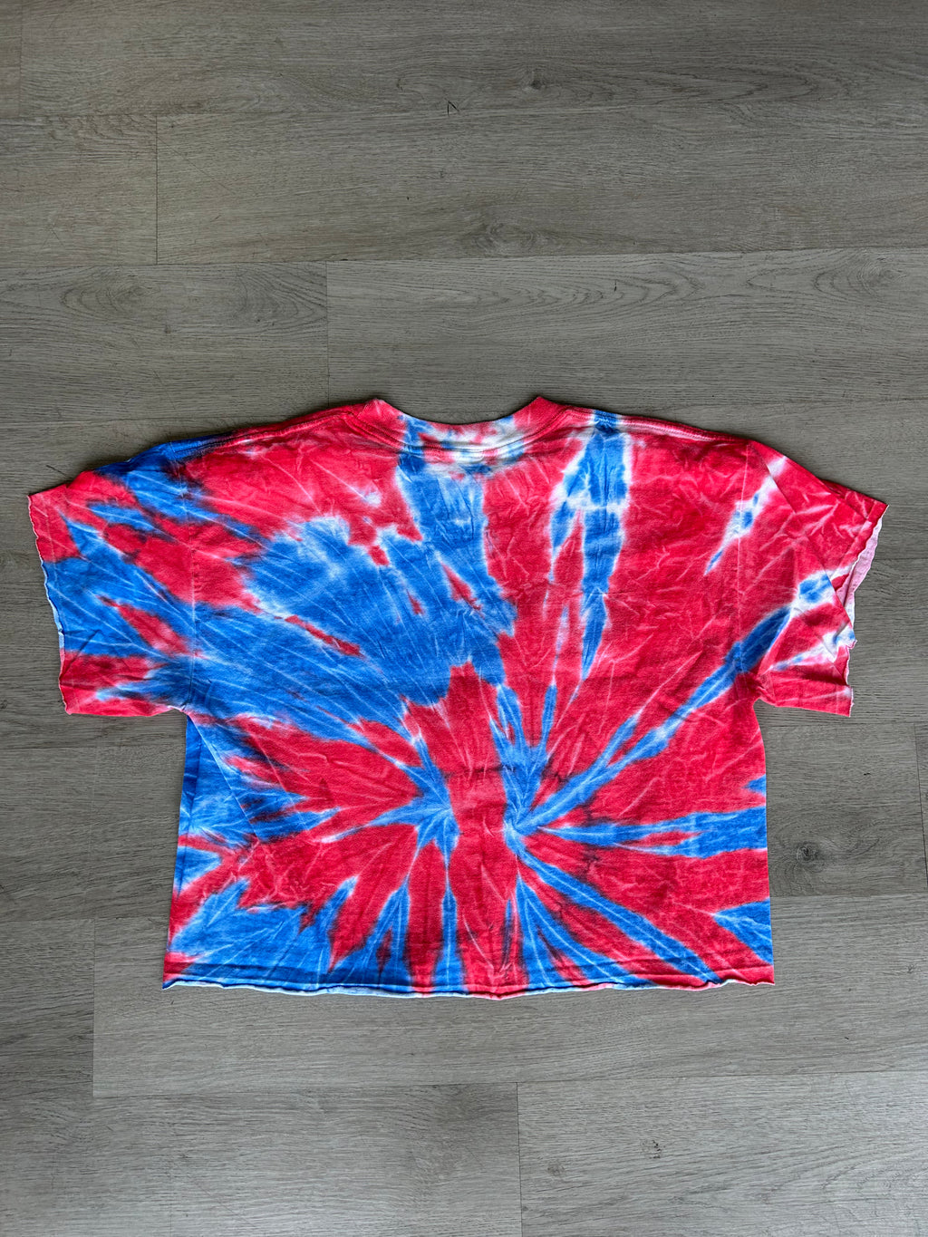 Vintage Cropped Tie Die Buffalo Bills Tee