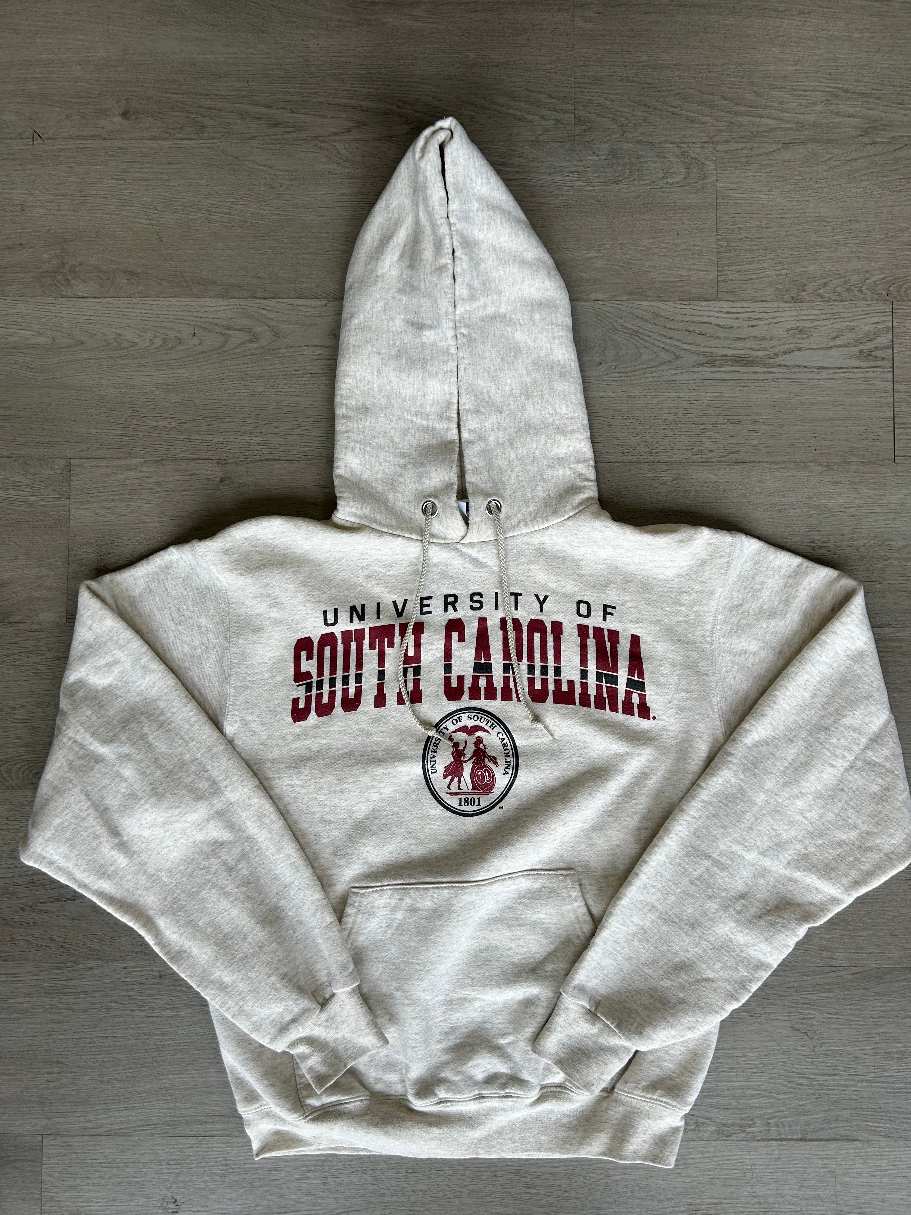 Vintage Light Grey University Of South Carolina Hoodie