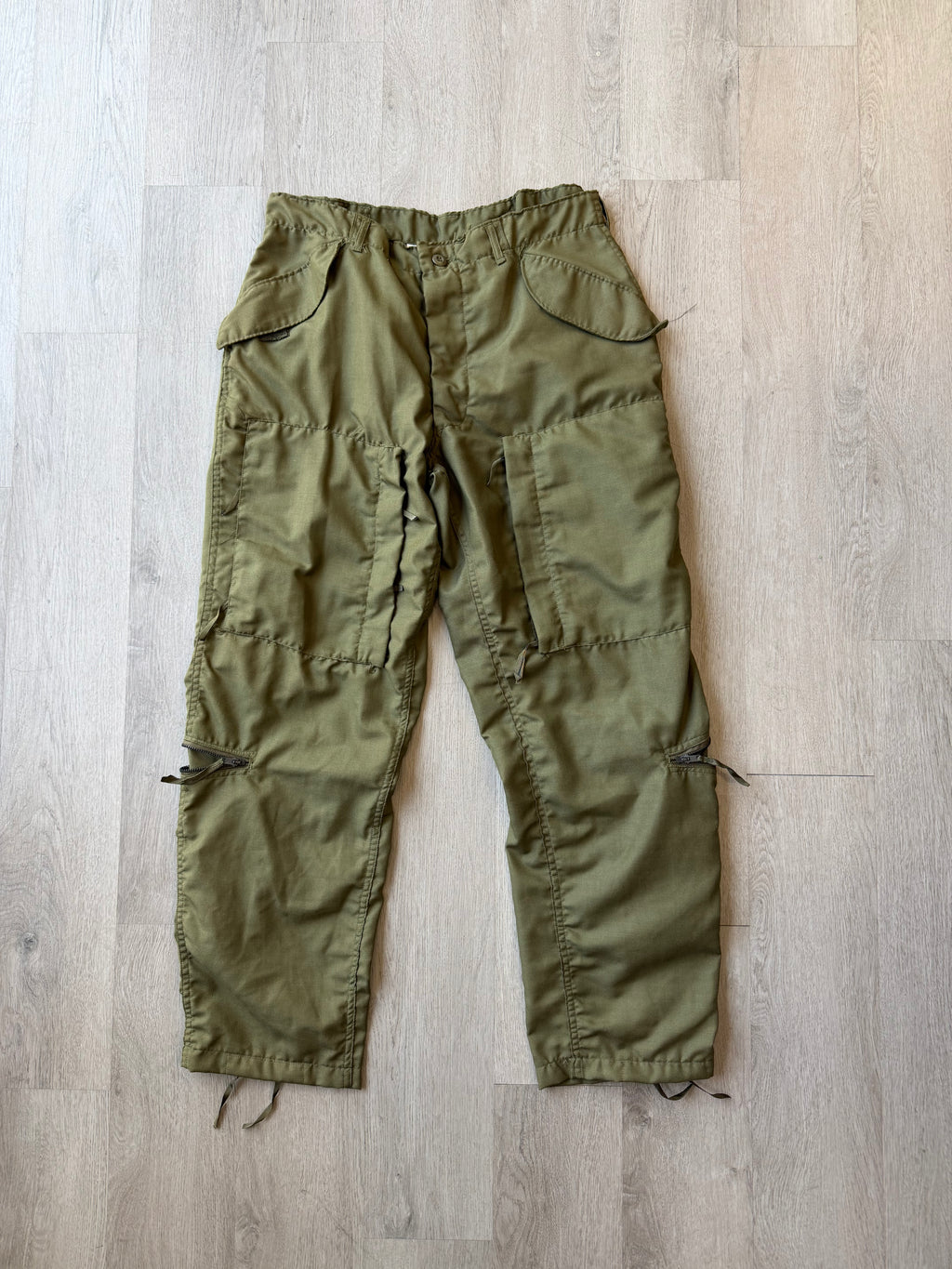 Vintage Army Green Cargo Pants