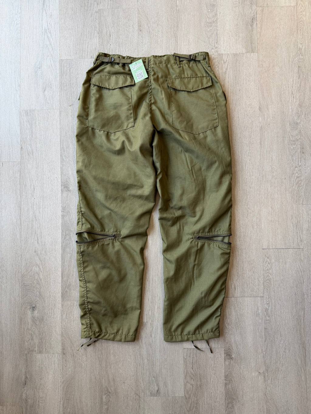 Vintage Army Green Cargo Pants