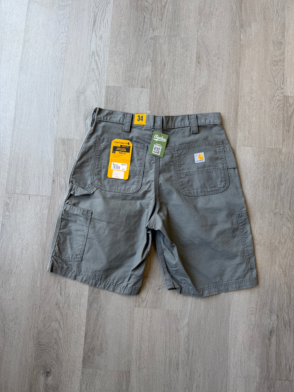Carhartt Canvas Grey Utility Shorts
