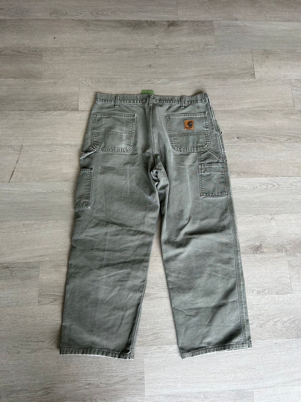 Olive Carhartt Carpenter Pants