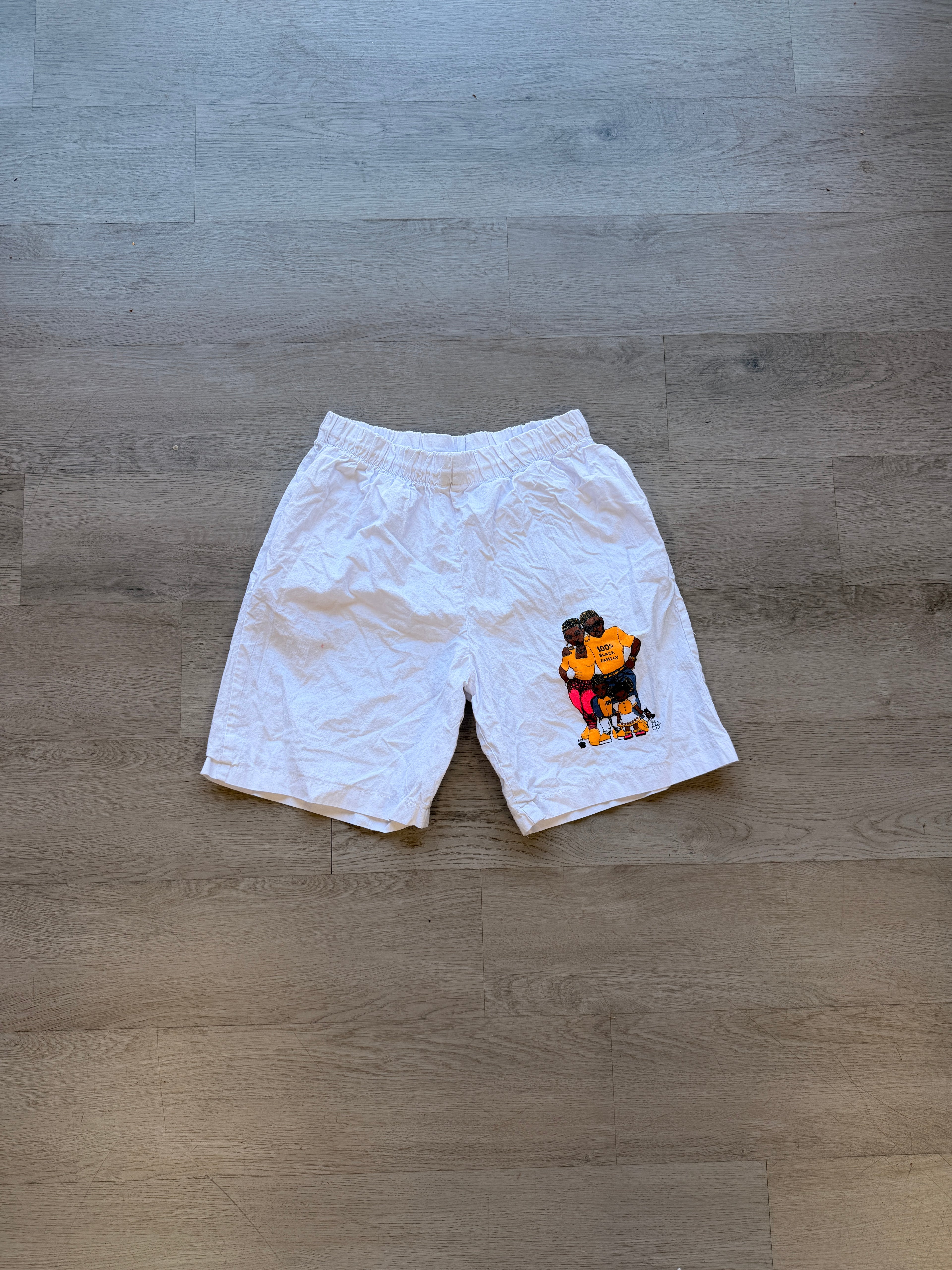 Vintage 100% Black Family Shorts