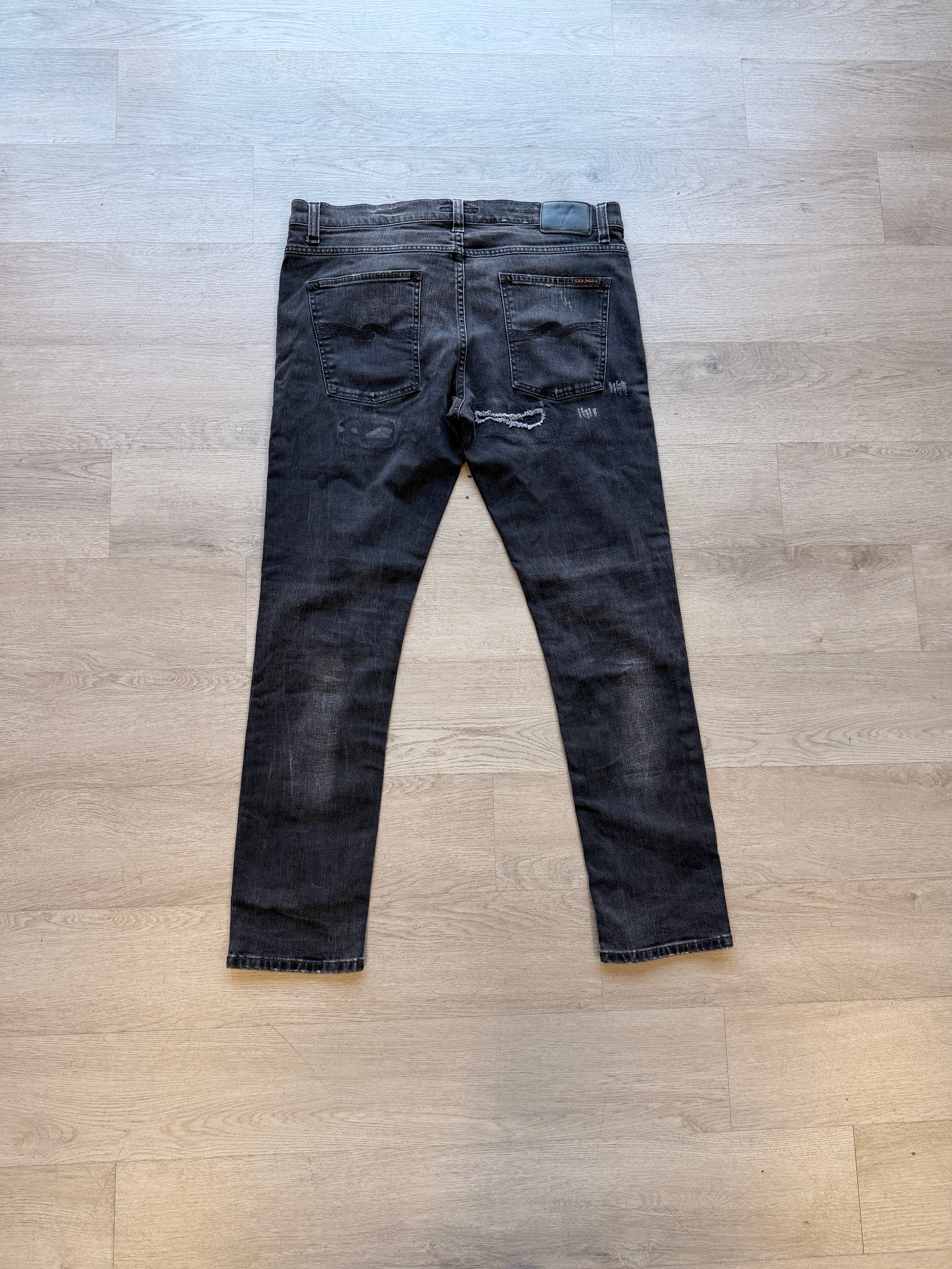 Pre-Owned Distressed Repair Nudie Jeans