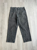 Y2K Black/Blue Stitch Denim Pants