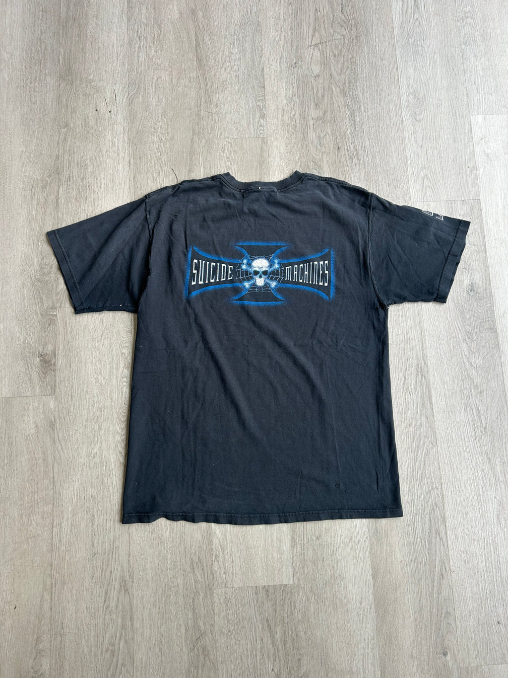 Vintage Distressed Motorcycles Suicide Machines Tee