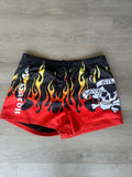 Y2K Ed Hardy Tattoos Skull & Flames Shorts