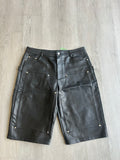 Black Leather Shorts by GodMotivez